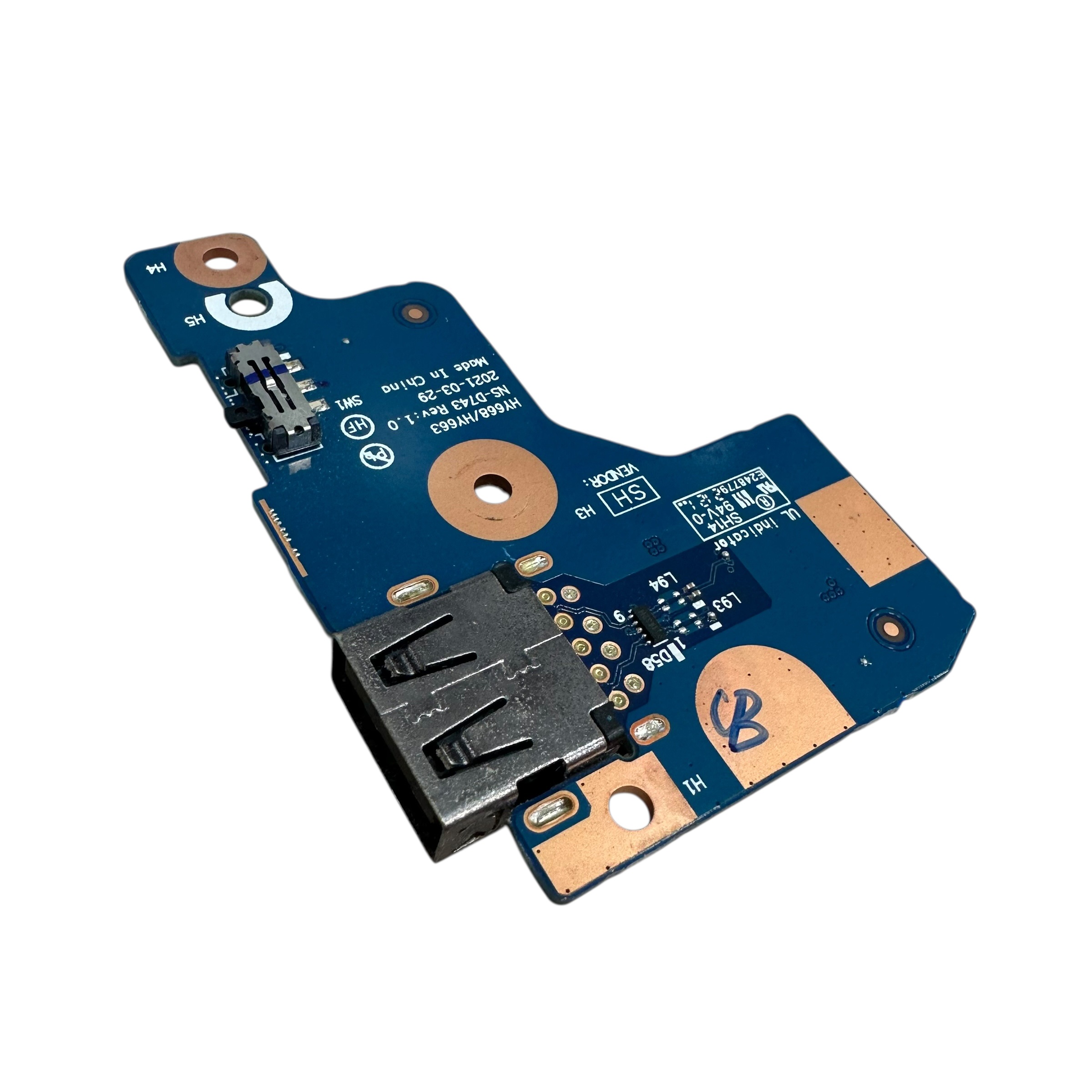 Replacement USB IO daughter board for Lenovo Legion 5 Pro