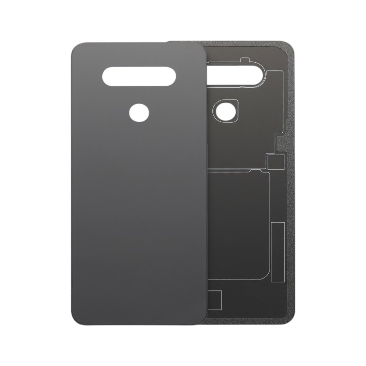 Replacement exterior rear glass back cover panel for LG K51.