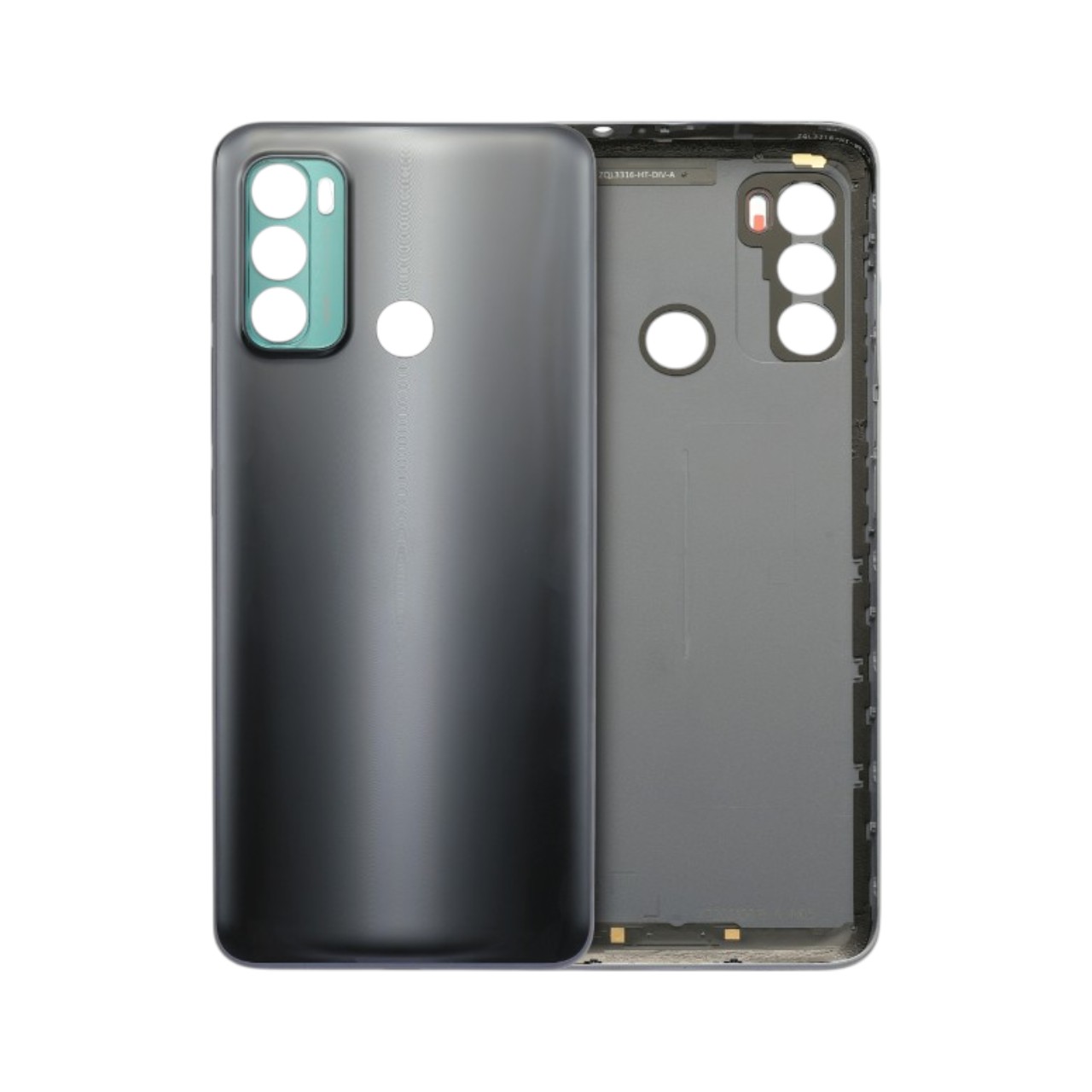 Replacement exterior back cover housing panel for Motorola Moto E40-Gray.