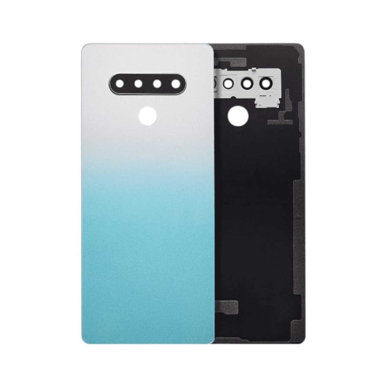 Replacement exterior rear back cover glass panel for LG K71.