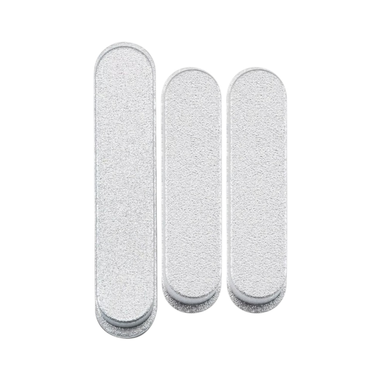 Replacement external hard power and volume button keys for iPad Pro 12.9-inch 5th Gen-Silver.