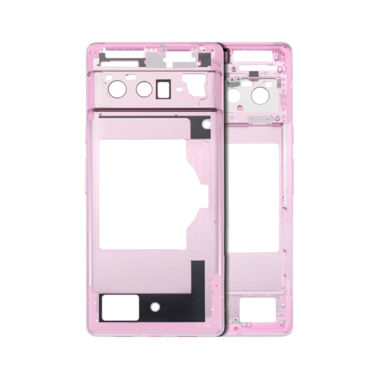 Replacement Pink mid-frame chassis for Google Pixel 6 Pro.