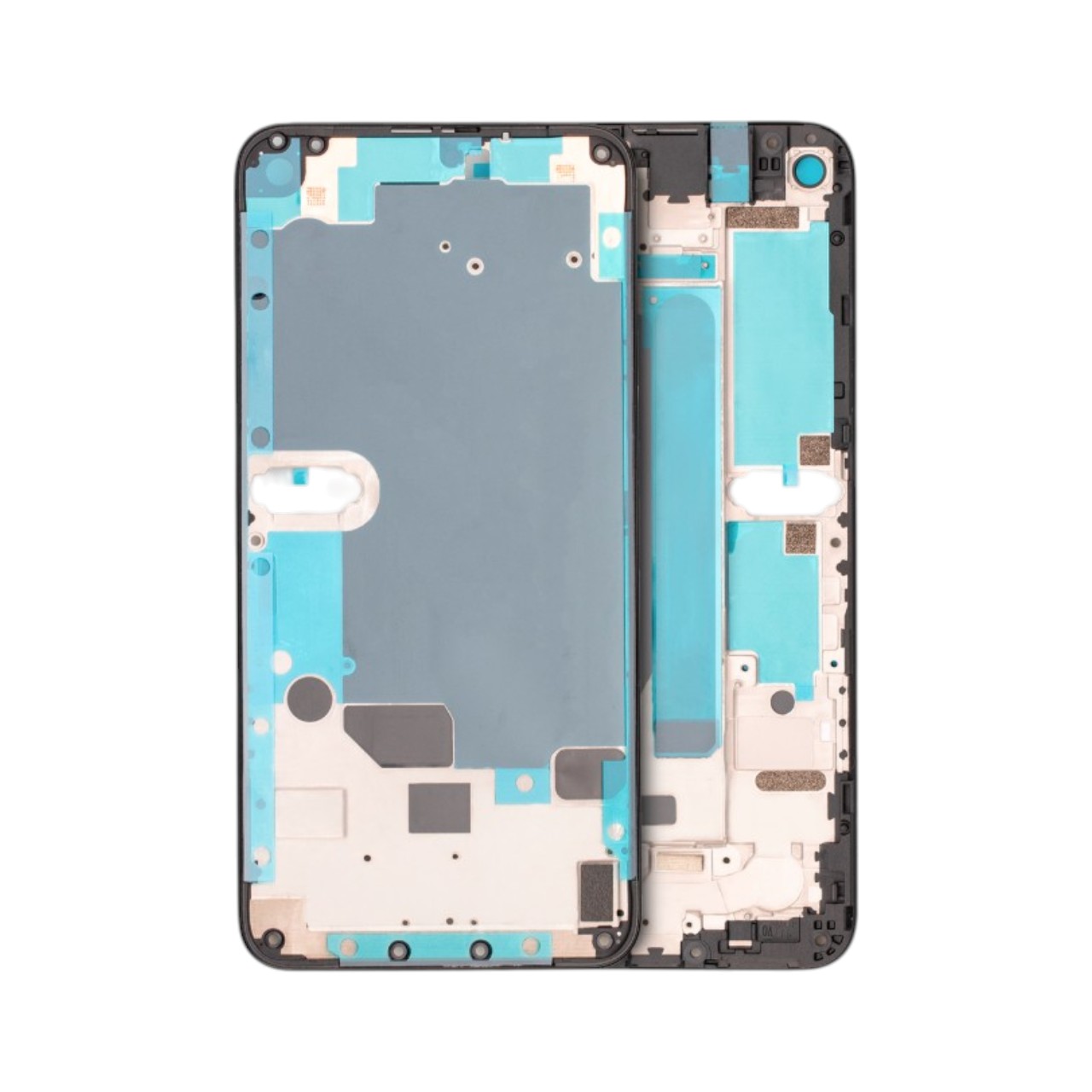 Replacement internal mid-frame chassis housing for Google Pixel 4A.