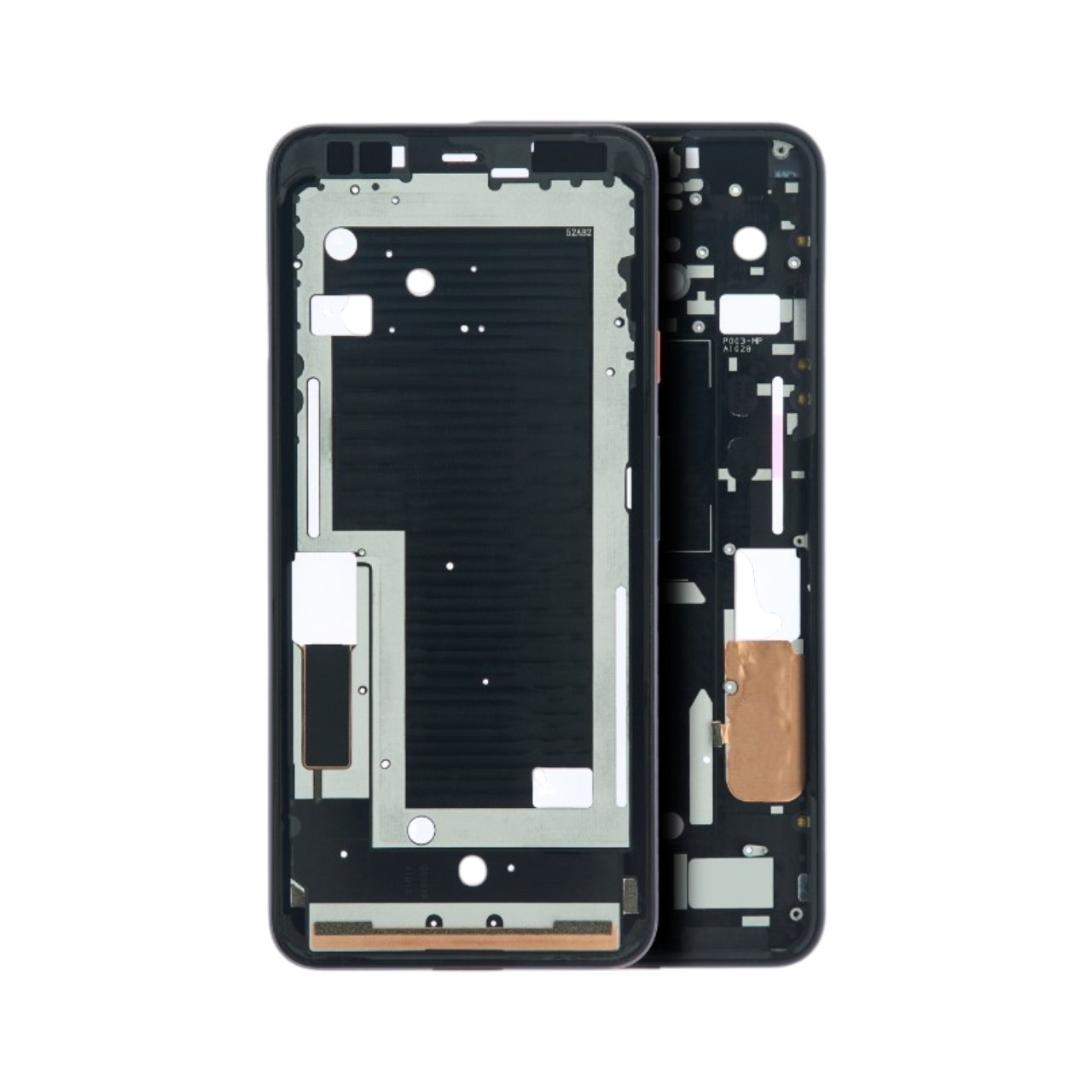 Replacement internal mid-frame chassis housing for Google Pixel 4 XL.