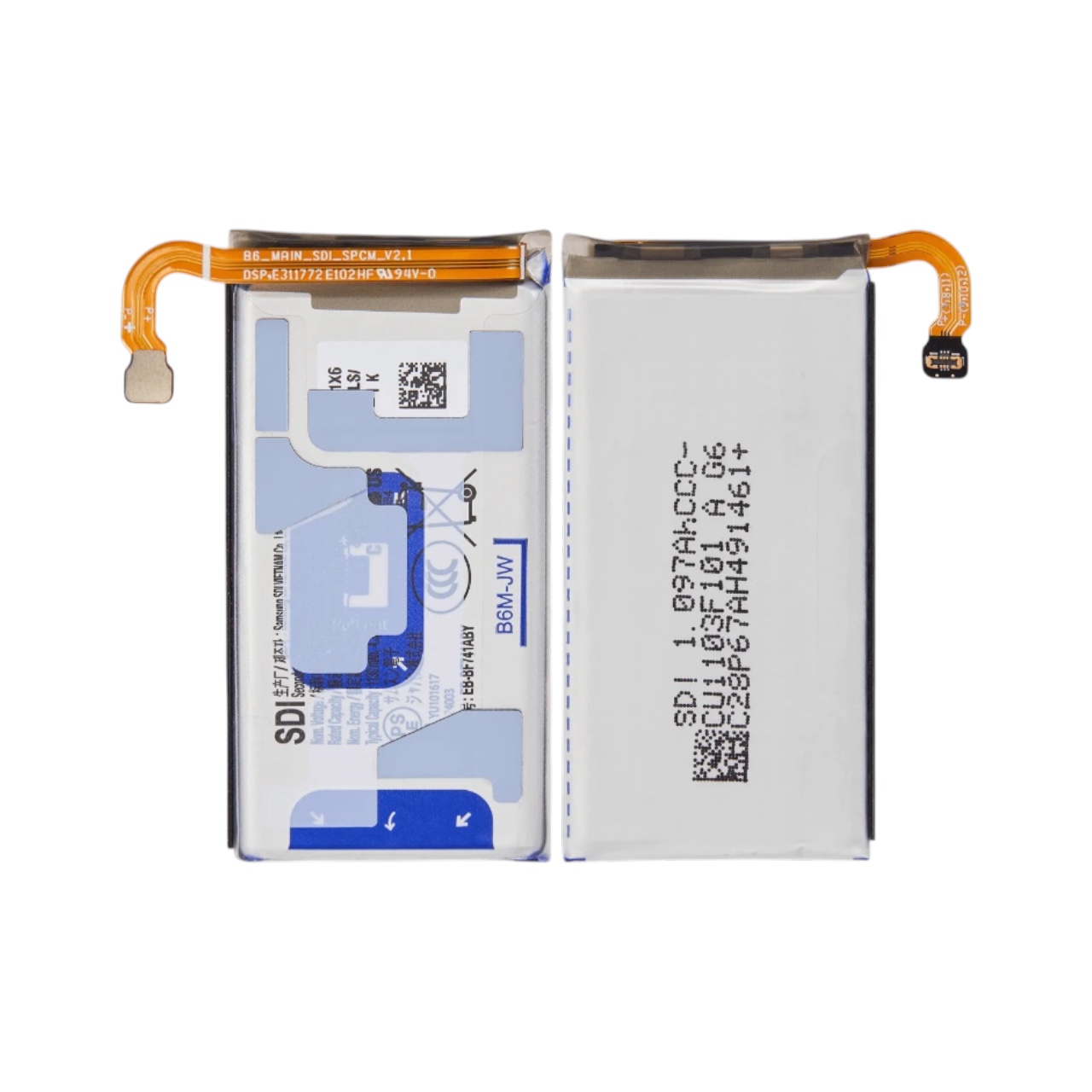 Replacement secondary 1097mAh battery for Samsung Galaxy Z Flip 6.