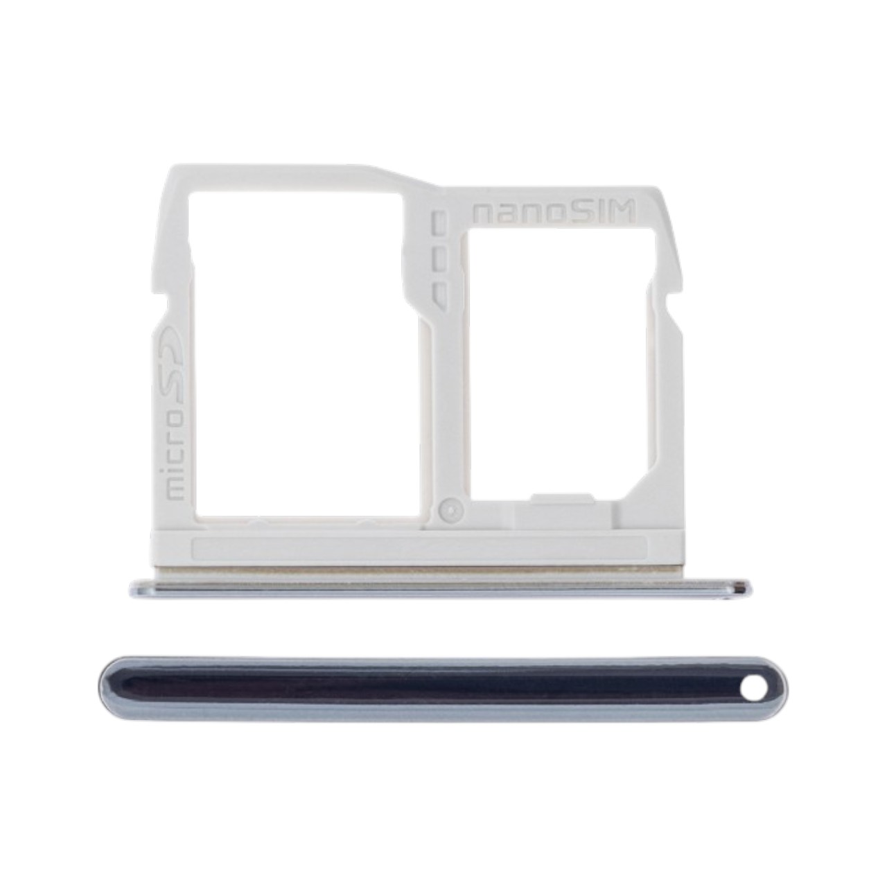 Replacement exterior SIM card tray slot holder for LG Stylo 6-Black.