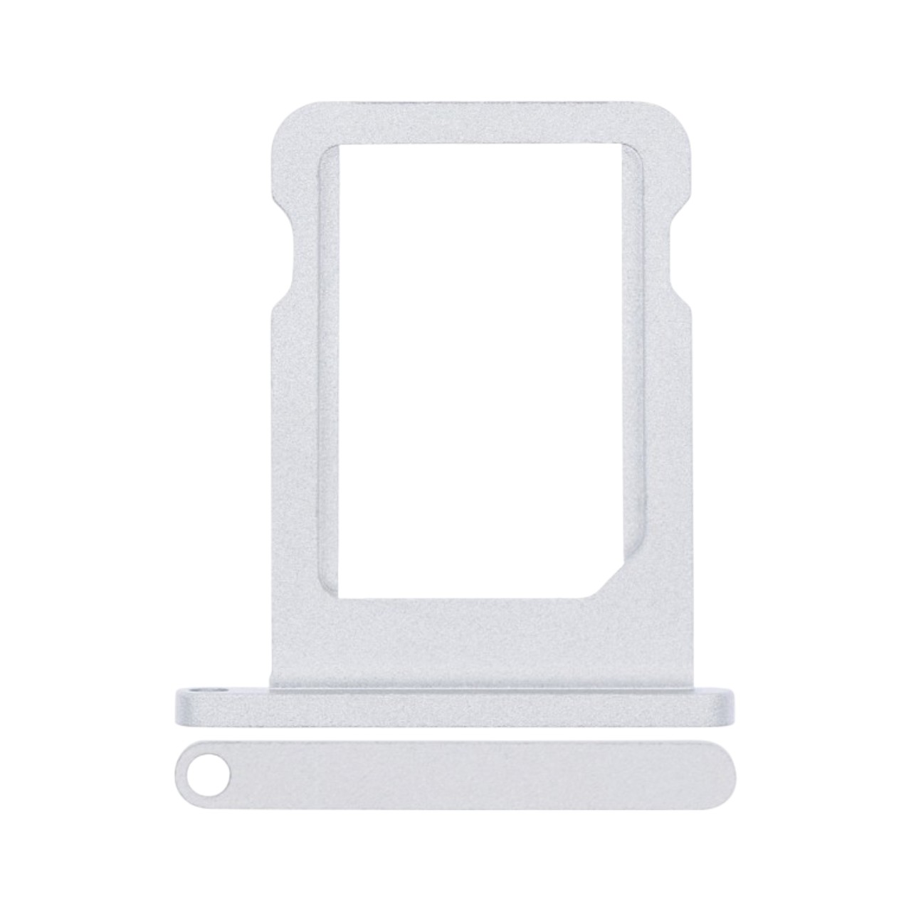 Replacement exterior SIM card tray slot holder for iPad Pro 11-inch 2nd Gen-Silver.
