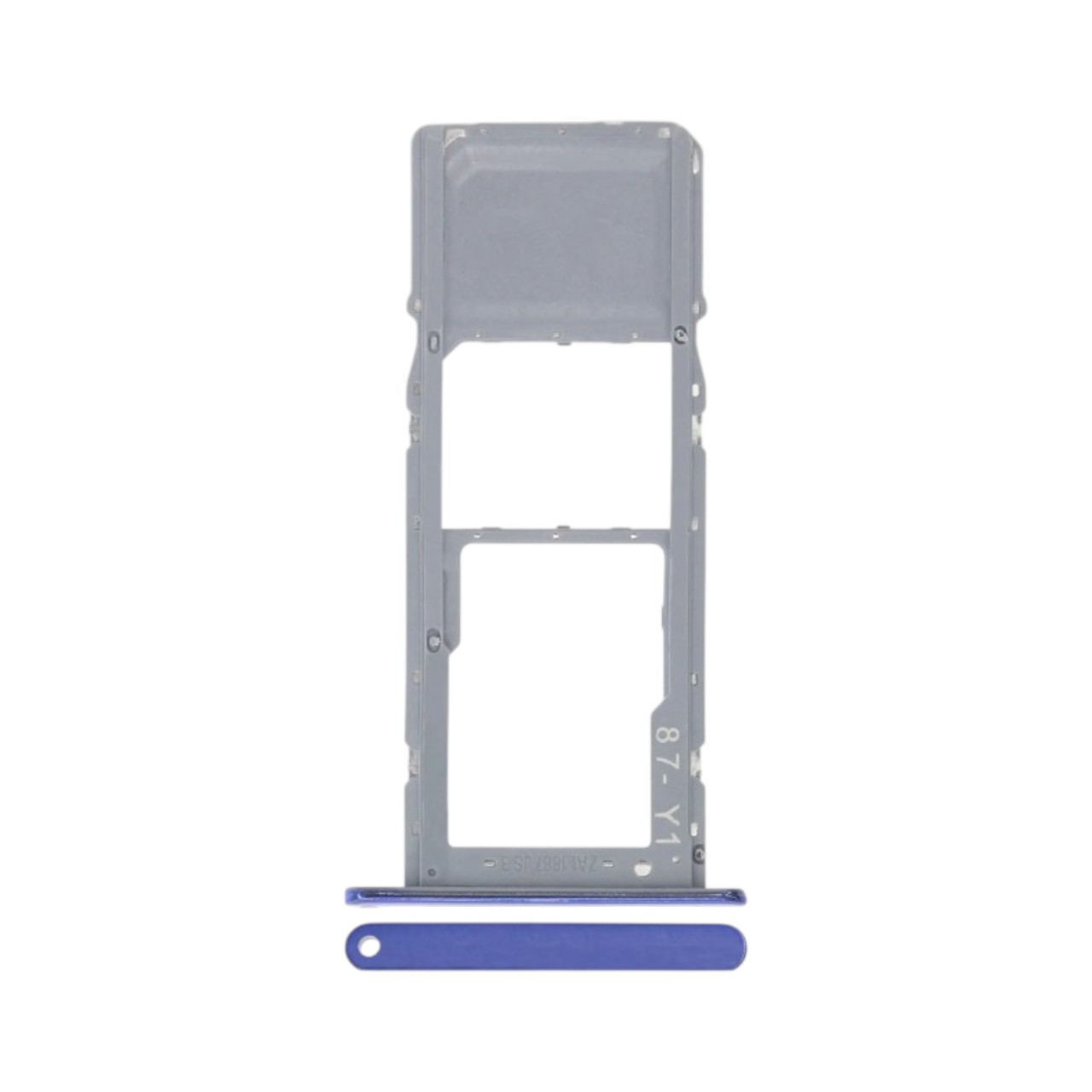 Replacement exterior dual SIM card tray slot holder for LG K52 2020-Blue