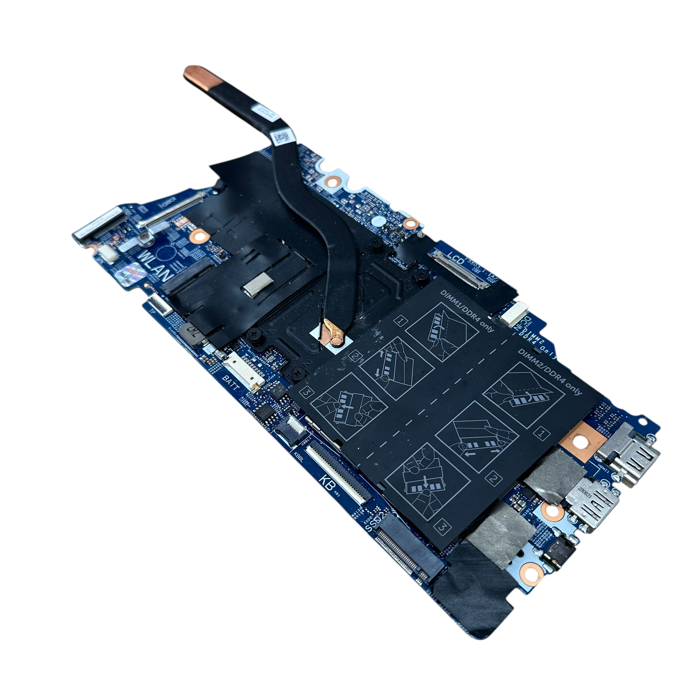 Replacement internal motherboard mainboard with Intel Core i5-1135G7 CPU for Dell Inspiron 15 5502.