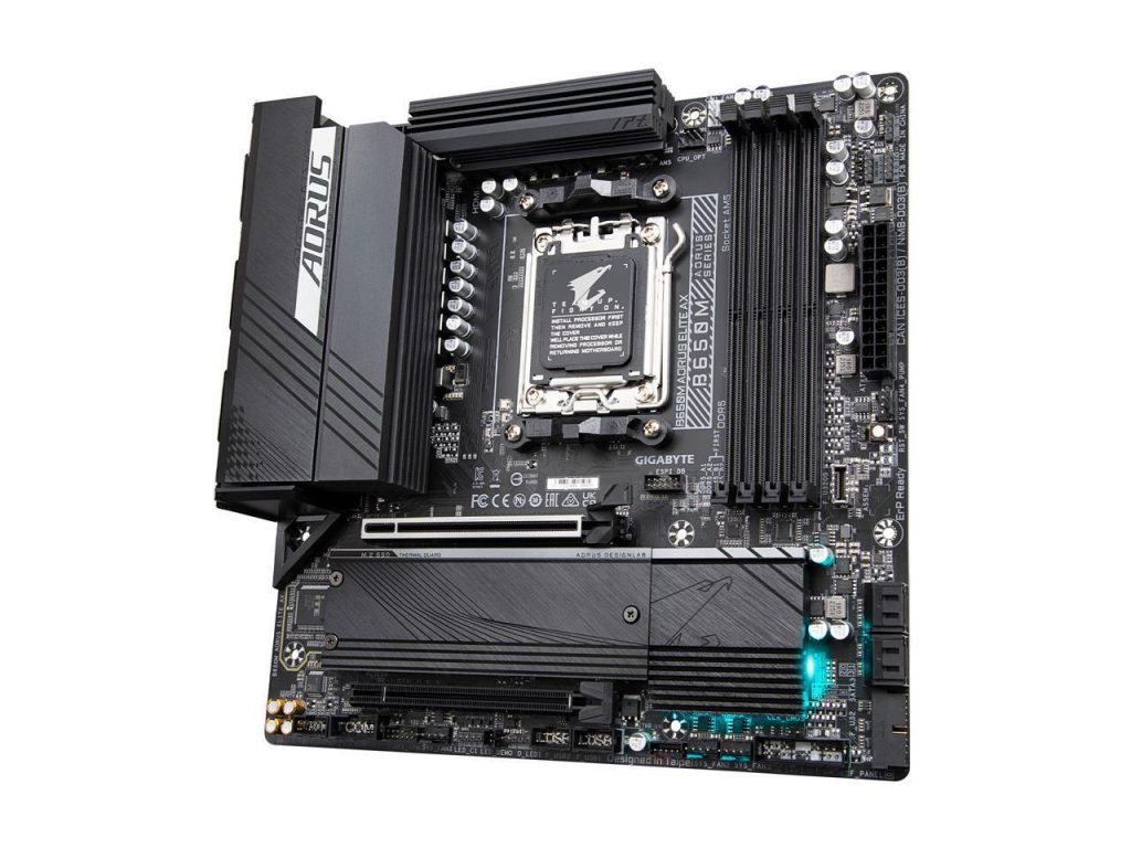 GIGABYTE B650M AORUS ELITE AX M-ATX Motherboard AM5 Ryzen DDR5
