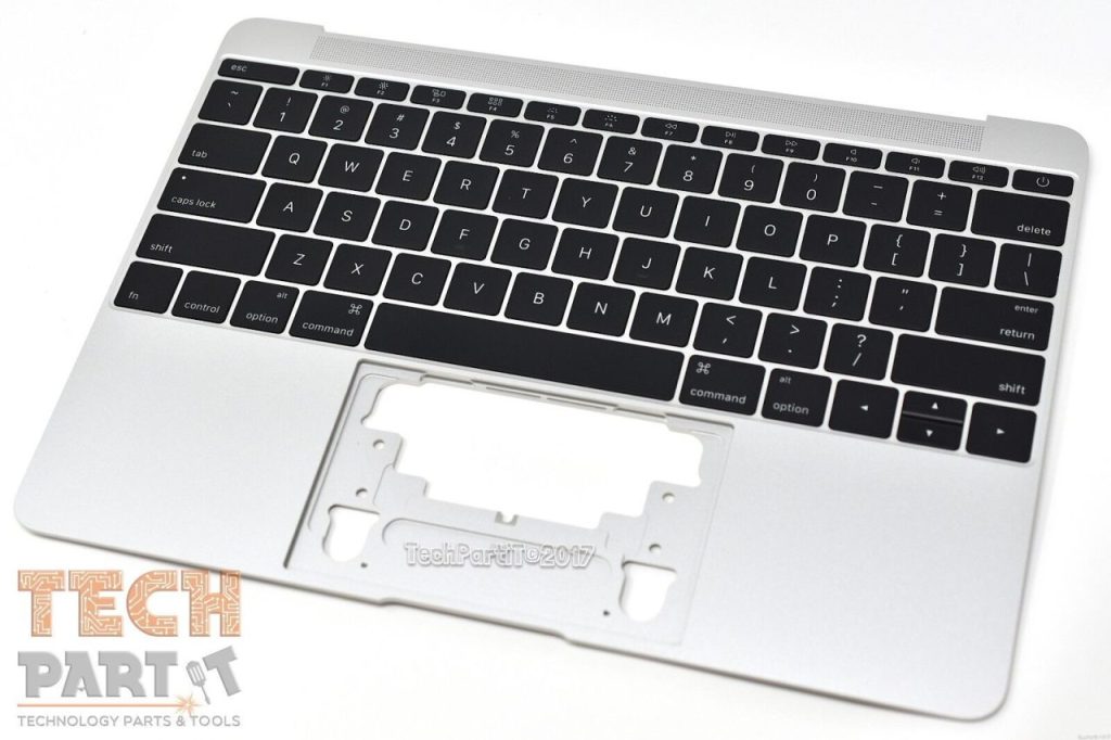 12” Silver Palm-Rest Top Case Keyboard For A1534 MacBook Retina Early 2015