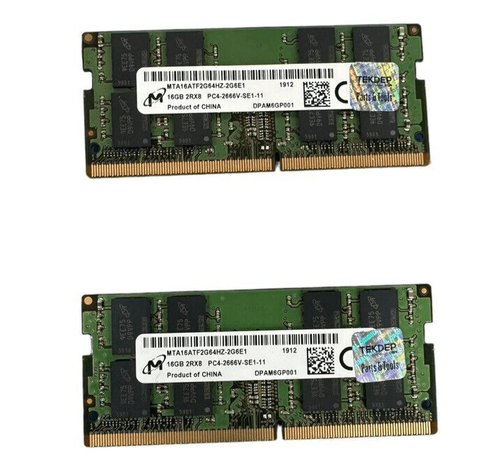 P69F002 Original Micron 16GB DDR4 RAM Kit for 2018 Dell Alienware R4 15"