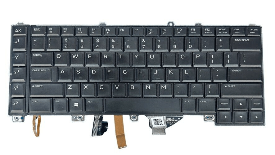 Original Keyboard for 2018 Dell Alienware R4 15" P69F002 - Front View