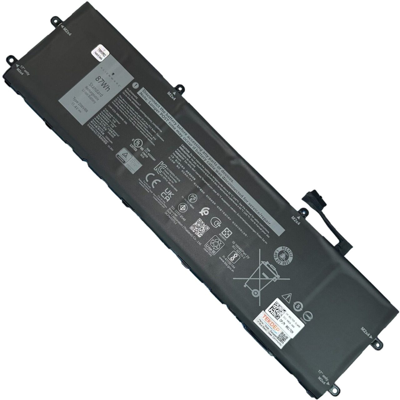 Dell Inspiron 16.1" P119F 87Wh Battery 0817GN