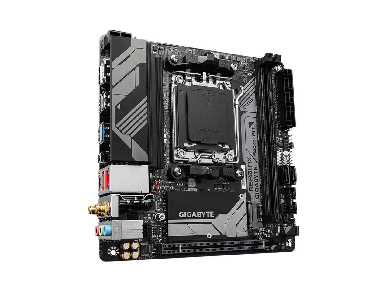 GIGABYTE A620I AX AM5 LGA 1718 AMD A620 Mini-ITX Motherboard DDR5 