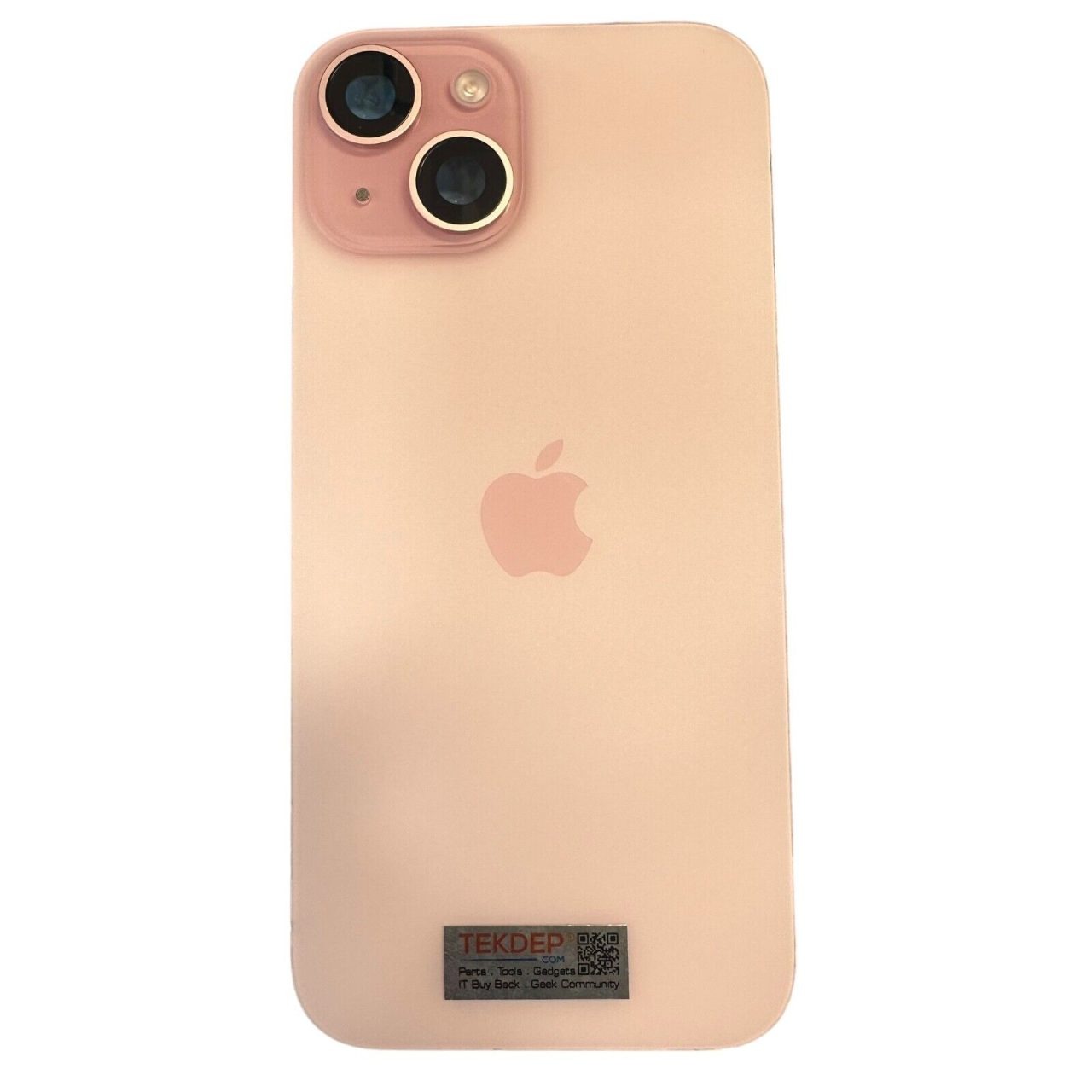 OEM Back Glass with Steel Plate, NFC, and MagSafe for iPhone 15 Pink A2846