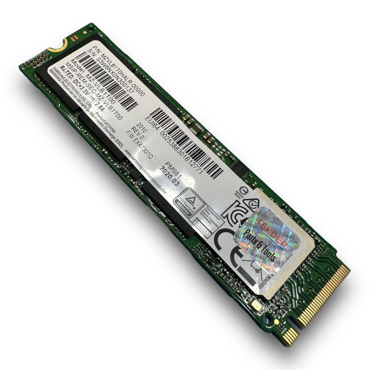 Samsung PM981 1 TB Solid State Drive m.2 NVME SSD -