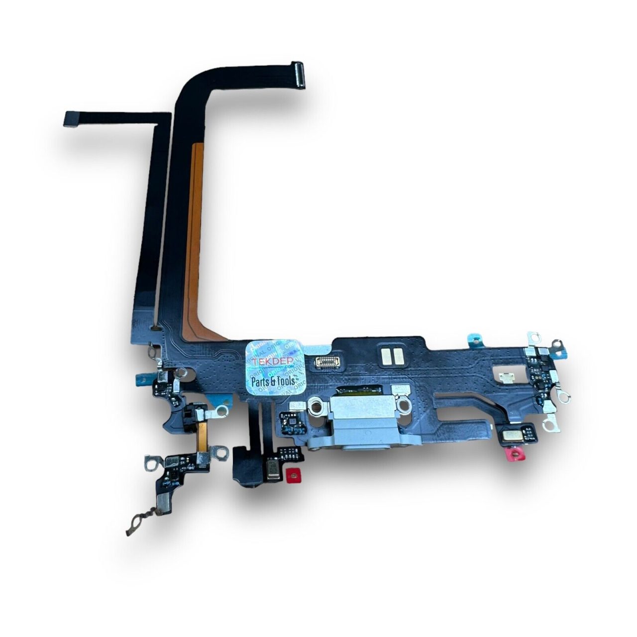 TEKDEP Premium Charging Port Flex Cable for iPhone 13 Pro Max (Silver)