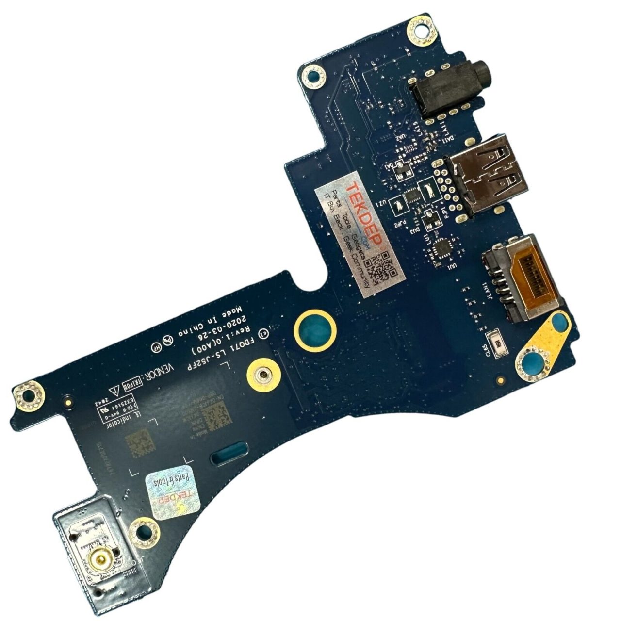 2020 P45E001 Dell Alienware M17 R3 17" OEM Genuine IO Board AUX, RJ45, USB Ports