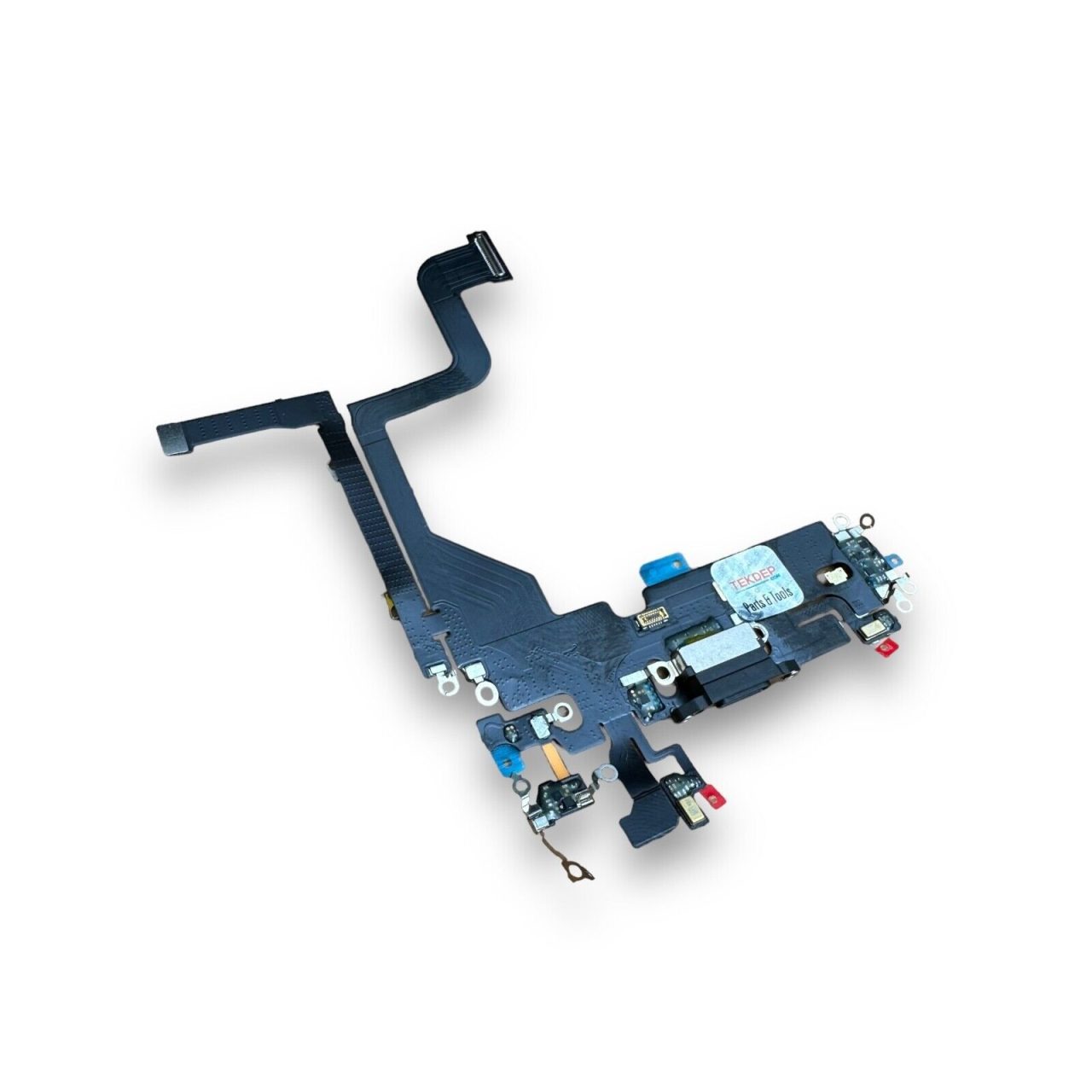 TEKDEP Premium Charging Port Flex Cable for iPhone 13 Pro (Graphite) A2640, high-quality replacement part.