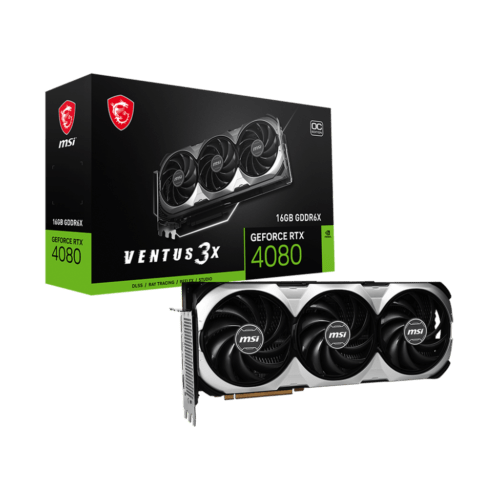 MSI GeForce RTX 4080 VENTUS 3X OC Edition 16 GB GDDR6X PCIe 4.0 Graphics card
