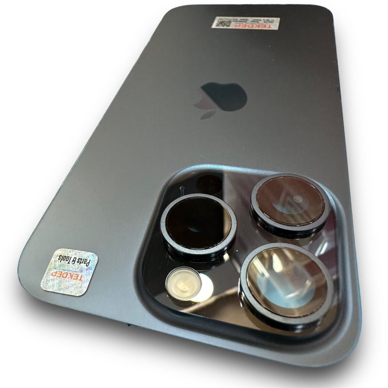 OEM Back Glass and Steel Plate with Wireless NFC for iPhone 15 Pro Blue Titanium A2848