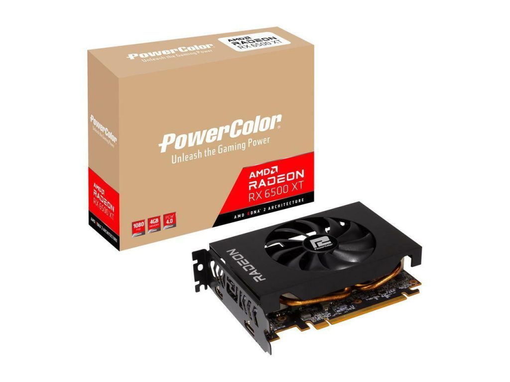 PowerColor RX 6500XT ITX Gaming Graphics Card 4GB GDDR6