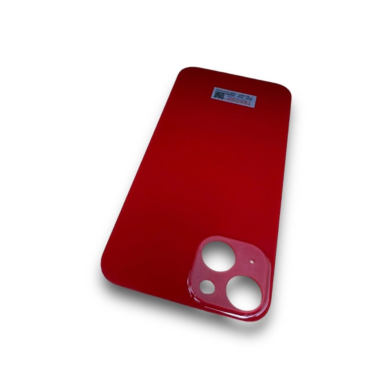 TEKDEP Premium Back Glass (RED) for iPhone 13, no logo, with 3M adhesive (A2633).