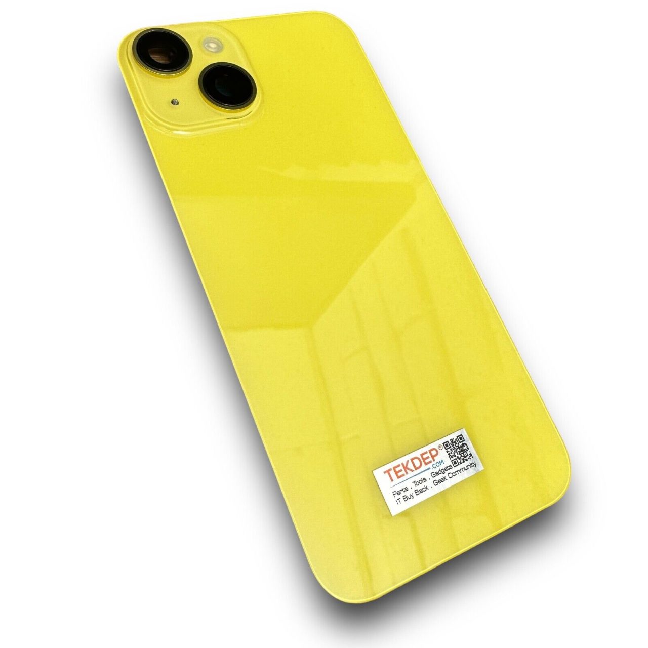 TEKDEP Premium Yellow Back Glass for iPhone 14 with NFC MagSafe, No Logo, Model A2649