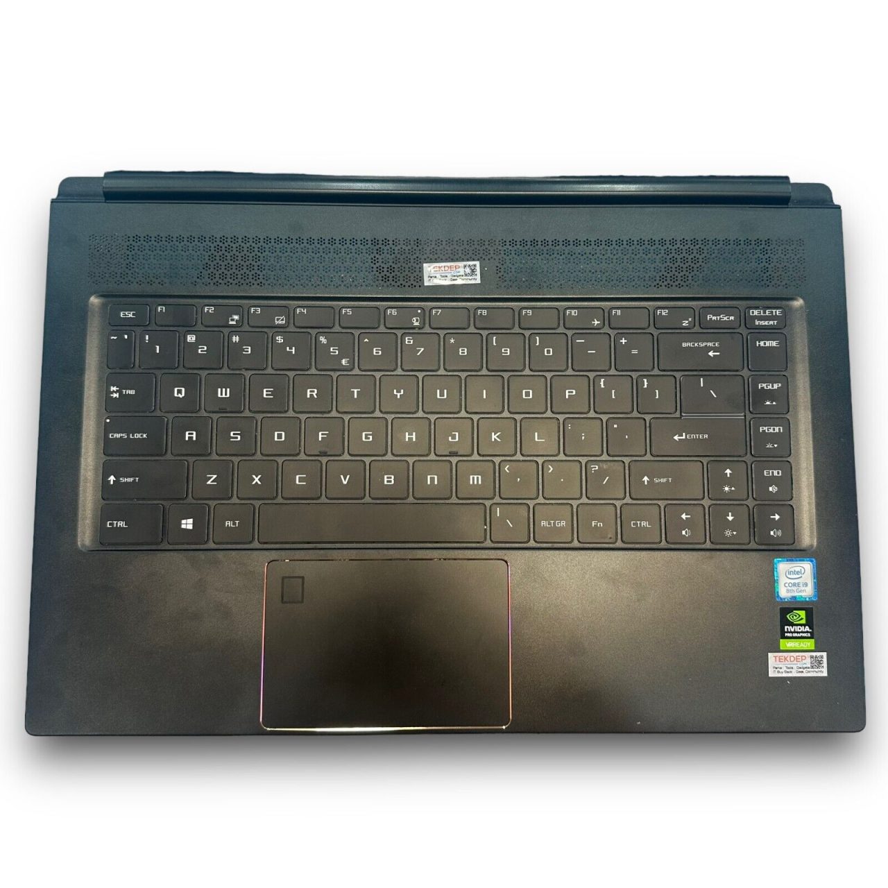 2019 MSI WS65 8SK Laptop Top Case Keyboard and Frame Workstation A Grade