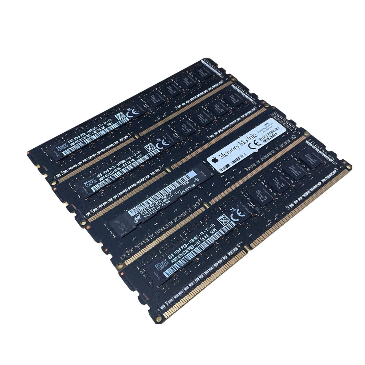 Apple Original 16GB 4x4GB 1866MHz PC3-14900E UDIMM DDR3 ECC Memory Modules