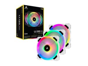 Corsair LL120 RGB 120mm Fan 3 Pack with Lighting Node PRO CO-9050092-WW