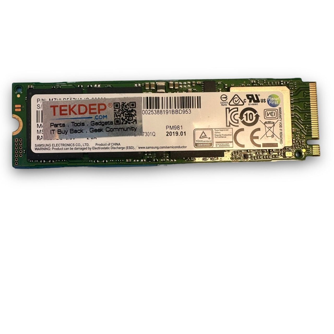 Samsung PM981 512 GB Solid State Drive m.2 NVME