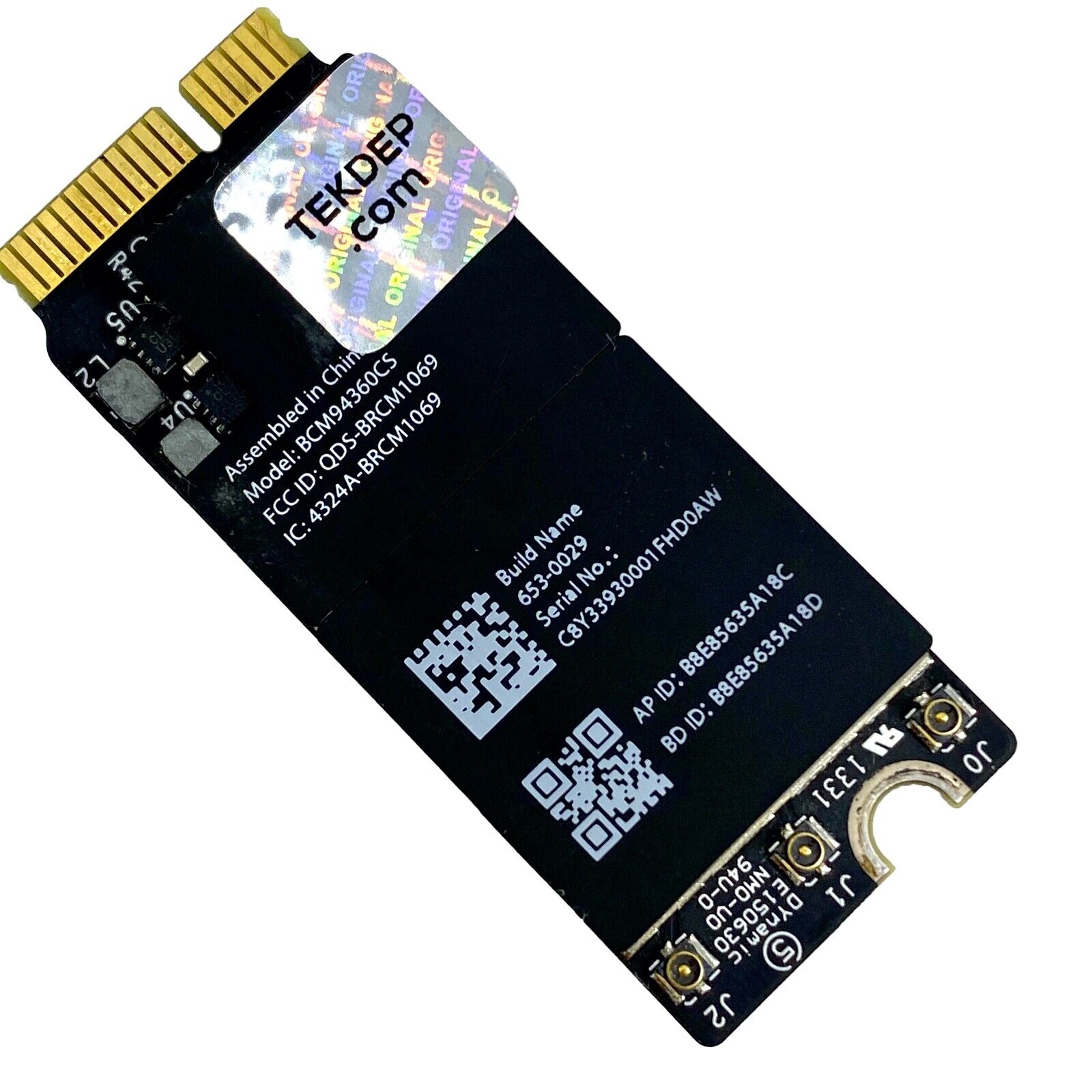 Original Wireless Bluetooth Airport WiFi Card 661-8143 for 2013-2014 MacBook Pro 15" A1398