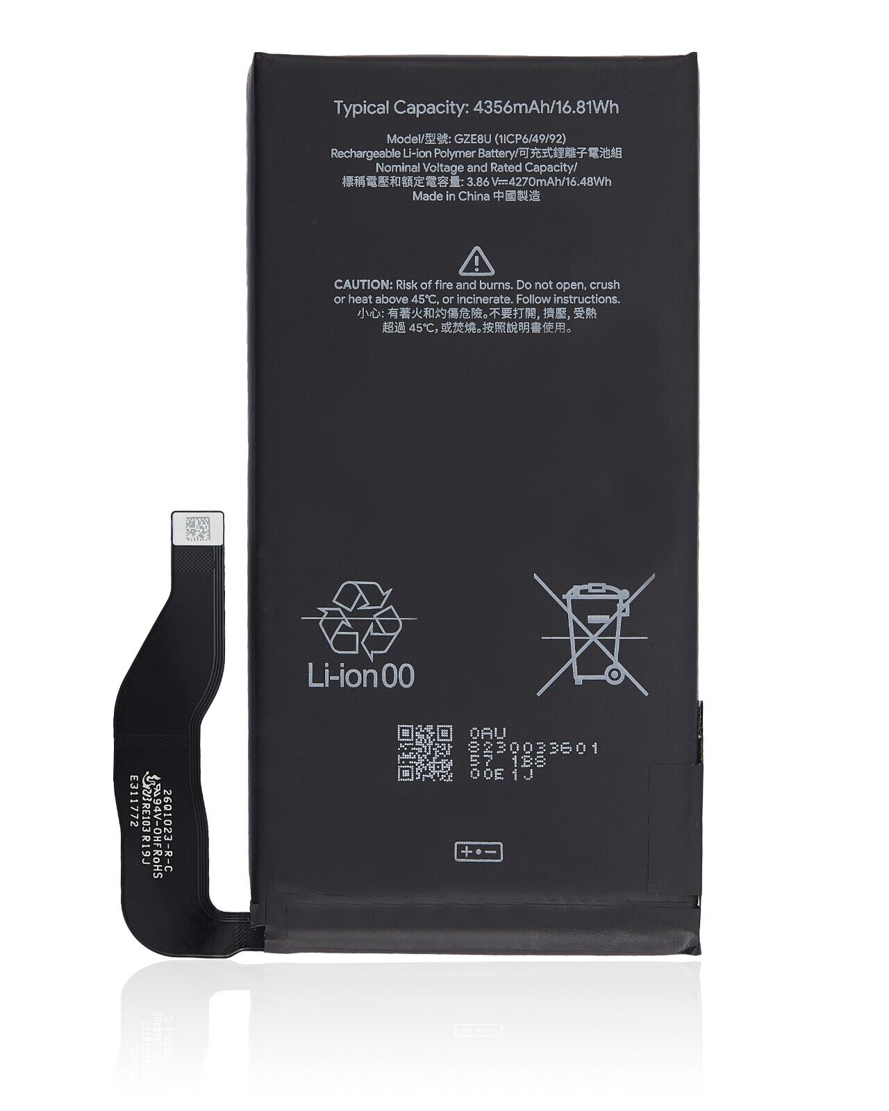 Original Cache Batterie Vitre Arrière PULLED Noir Carbone Pour Google Pixel 6 Pro Grade A Google