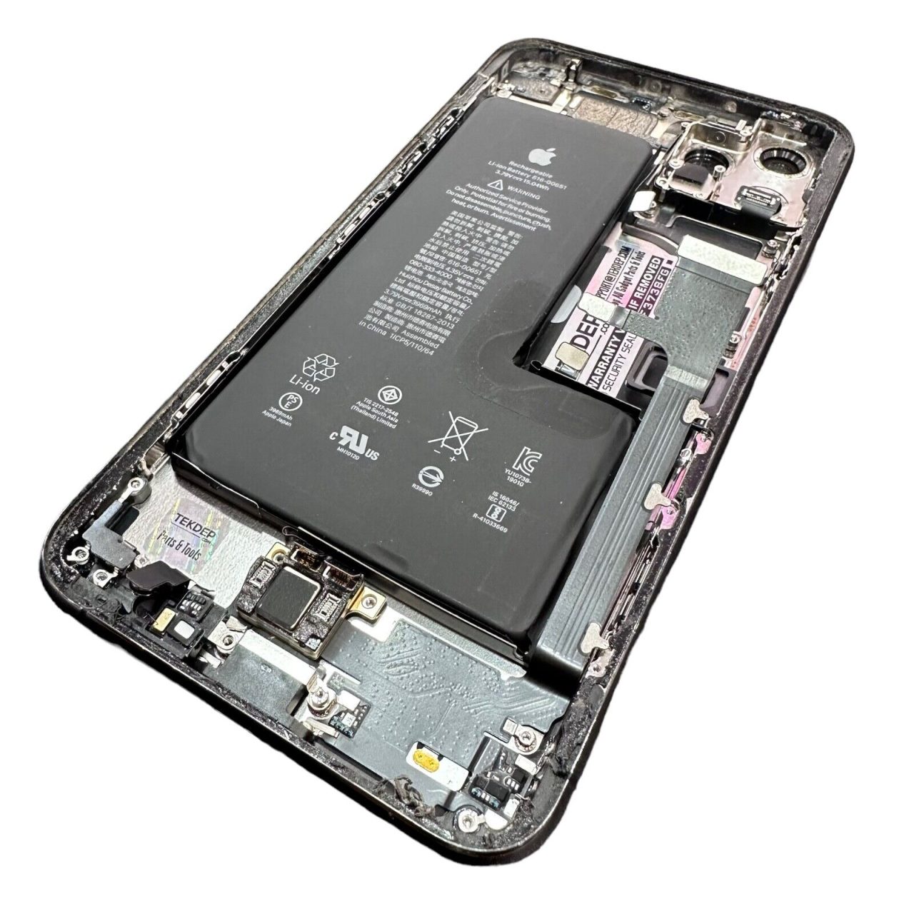 OEM Back Housing W/Charging Port & Battery iPhone 11 Pro Max Black A2161 B Grade