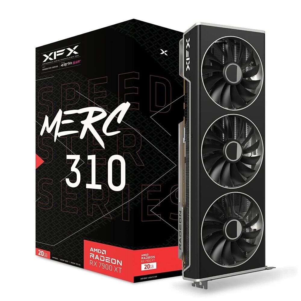 XFX Speedster MERC310 AMD Radeon RX 7900XT Black Gaming Graphics Card
