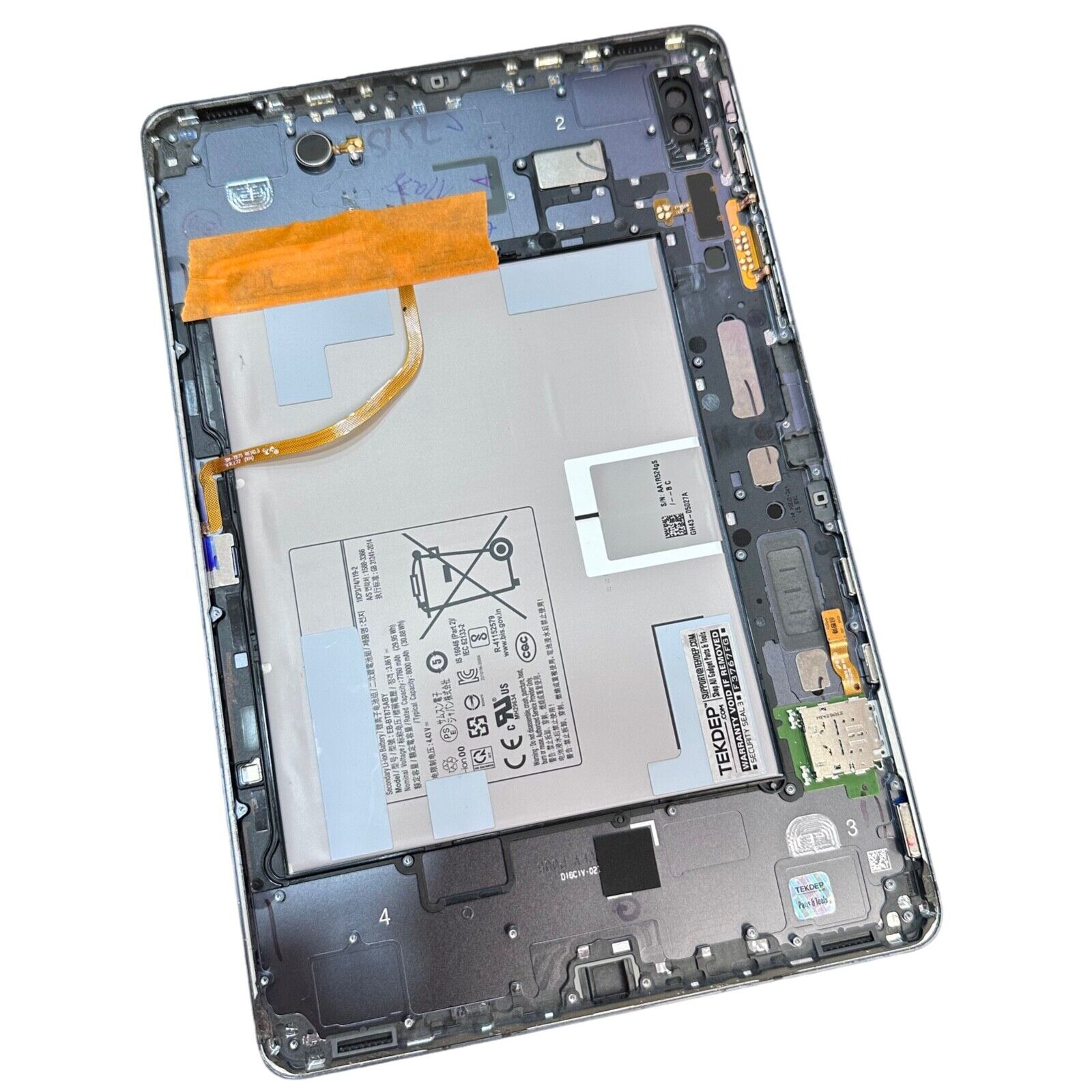 OEM Pull LCD Assembly W/O Frame Samsung Galaxy Tab S7 Black SM-T870 Grade A  -  Parts Tools Gadgets Repair