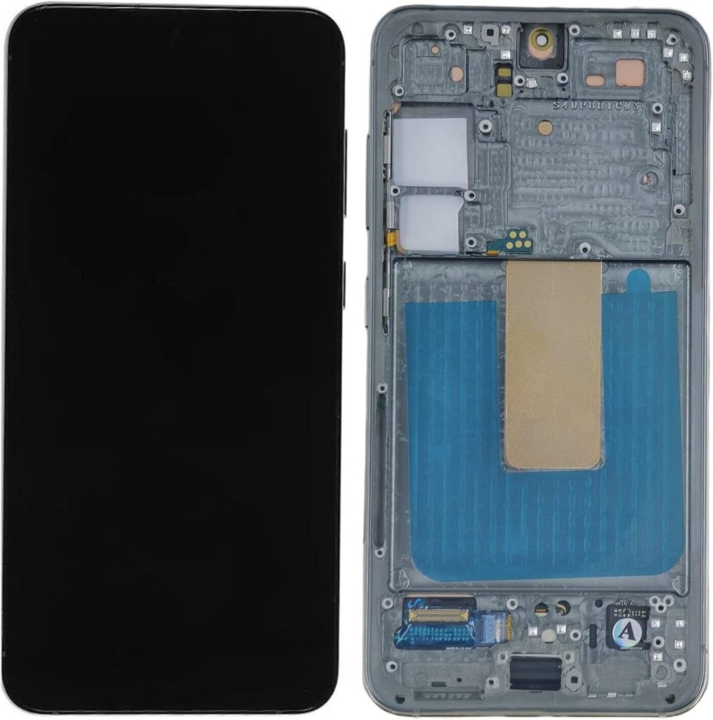 High-quality AMOLED screen assembly with frame for Samsung Galaxy S23 5G (US Version) in green color.