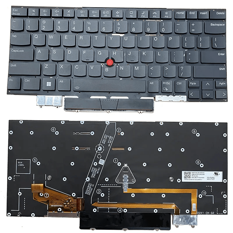 US Keyboard Backlit for Lenovo Thinkpad X1 Carbon 10th Gen 2022