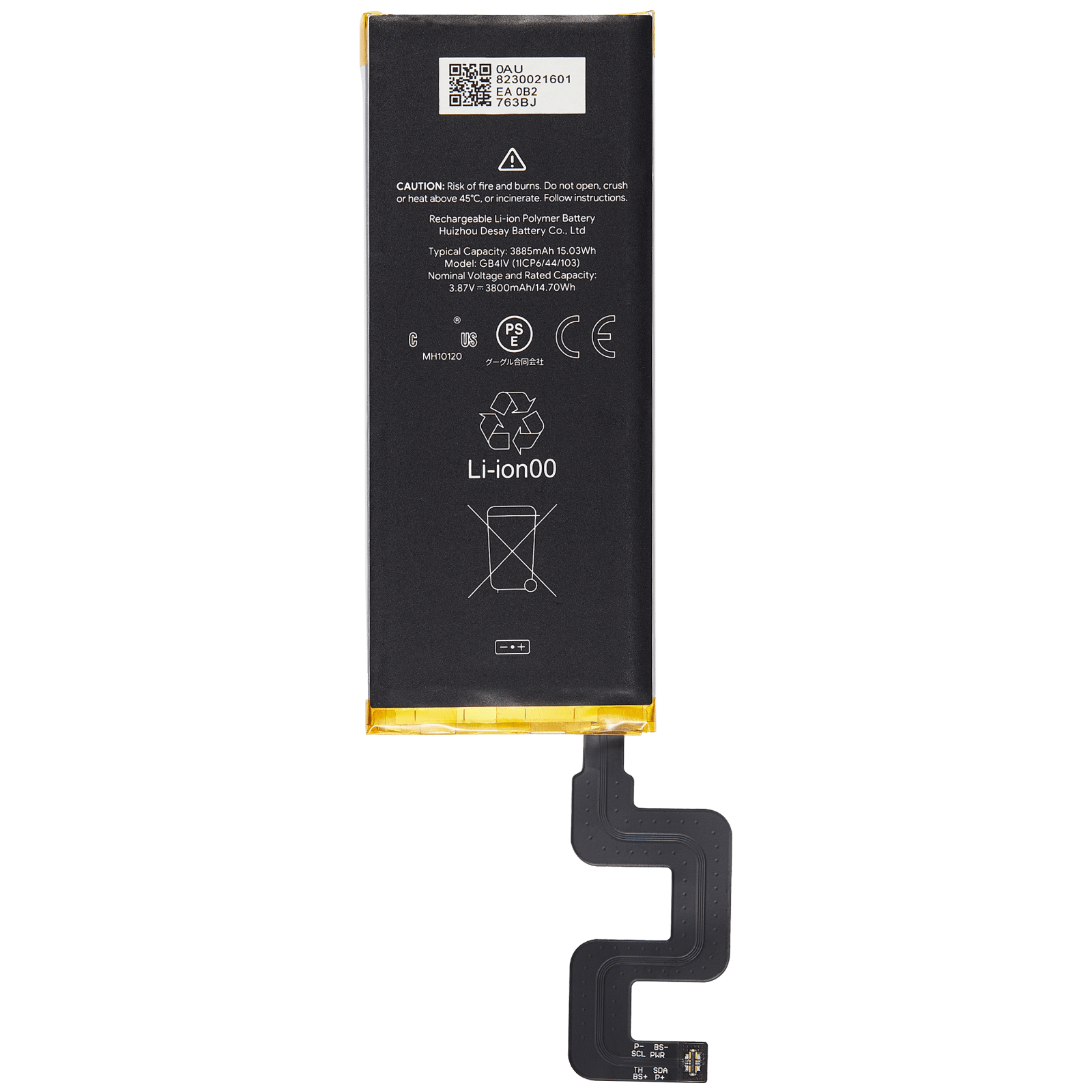 New Battery for Google Pixel 4A 5G (Verizon 5G UW Only) (GB4IV) -