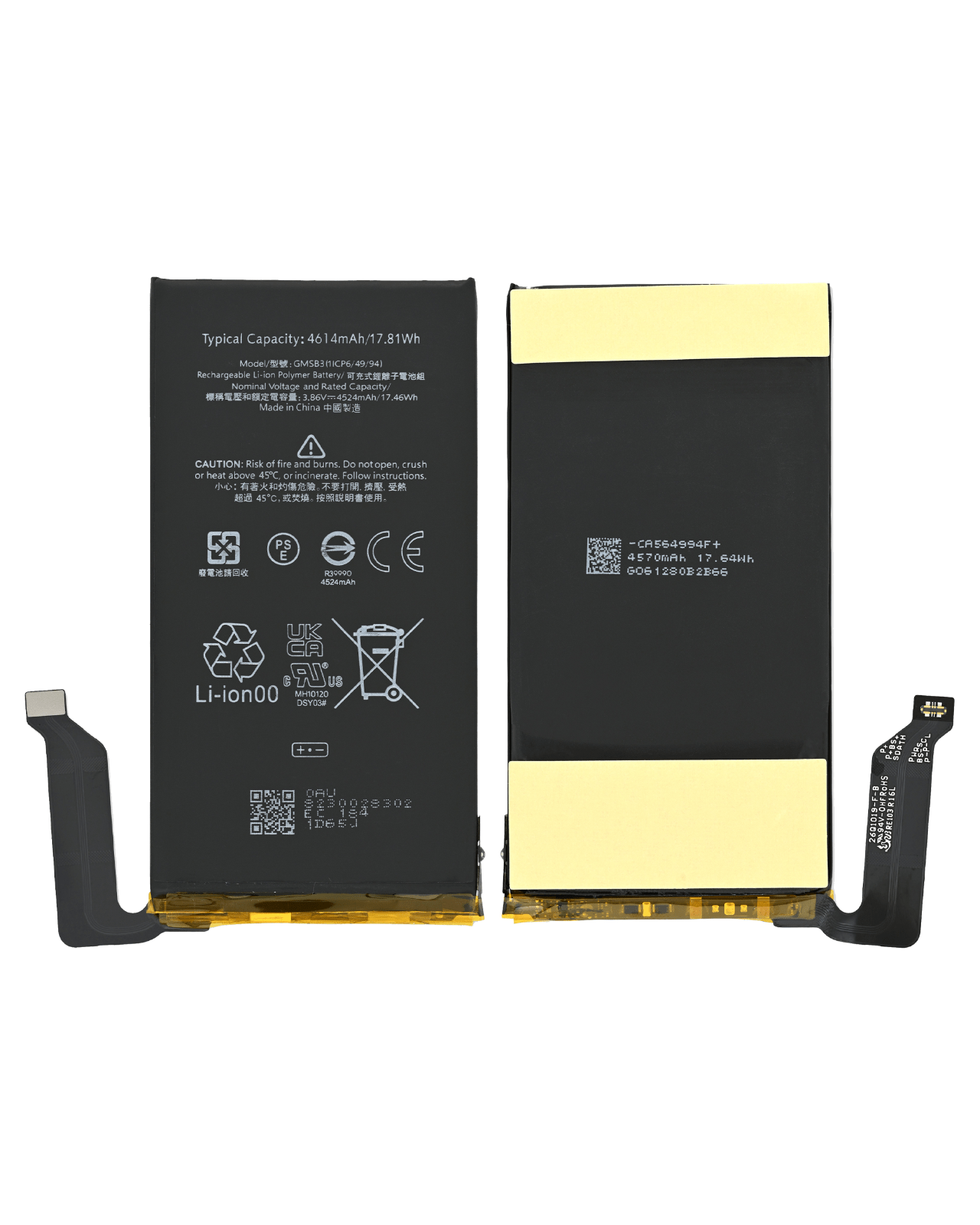OnlyTech Batteria Premium GMSB3 Per Google Pixel 6 - 4614 MAh Qualità Originale Con Kit Di 10 Strumenti E Adesivo